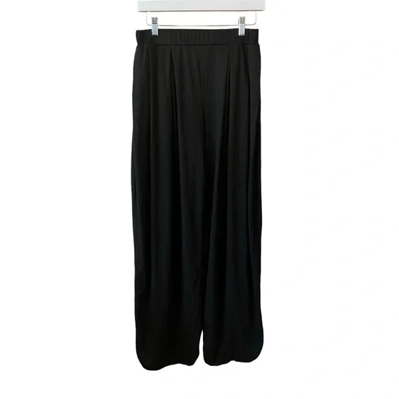 NWOT Black Pleat Front Jogger Harem Pants - Picture 2 of 4